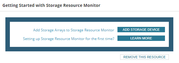 Add your storage array for monitoring with SRM