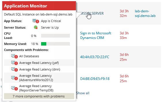 Investigate a performance issue using AppStack
