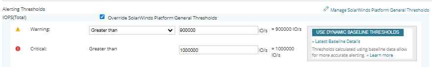 Override SolarWinds Platform General Thresholds Override SolarWinds Platform General Thresholds