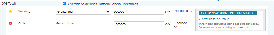 Use Dynamic Baseline Thresholds Use Dynamic Baseline Thresholds