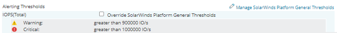 SRM alerting thresholds SRM alerting thresholds
