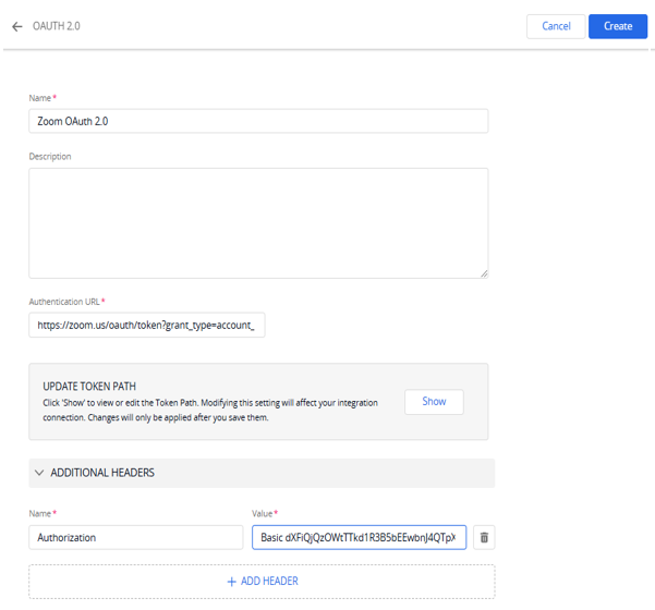 Obtain Zoom meeting details via bi-directional process integration with ...