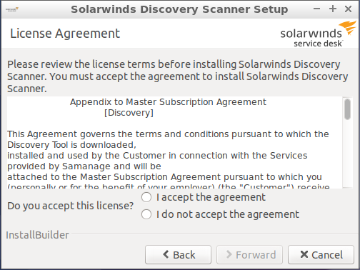 Scanner installation