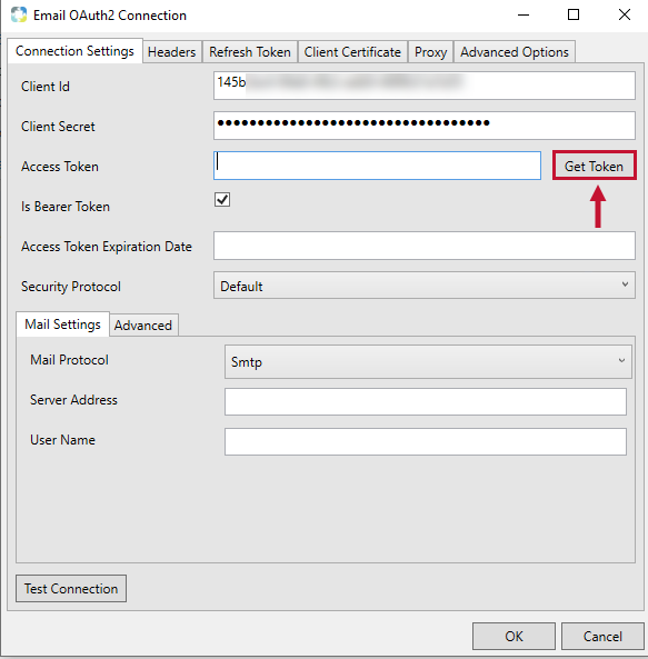 Task Facotry Email OAuth2 Connection Manager Get Token Version 2021.8 Task Factory Email OAuth2 Connection Manager Get Token