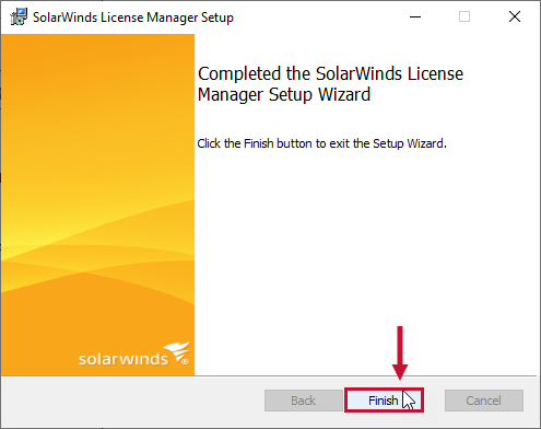 Task Factory Installer Finish SolarWinds License Manager Task Factory Installer Finish SolarWinds License Manager