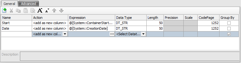 Task Factory Advanced Aggregator Transform General Columns Grid Version 2021.18 Task Factory Advanced Aggregator Transform General Columns Grid