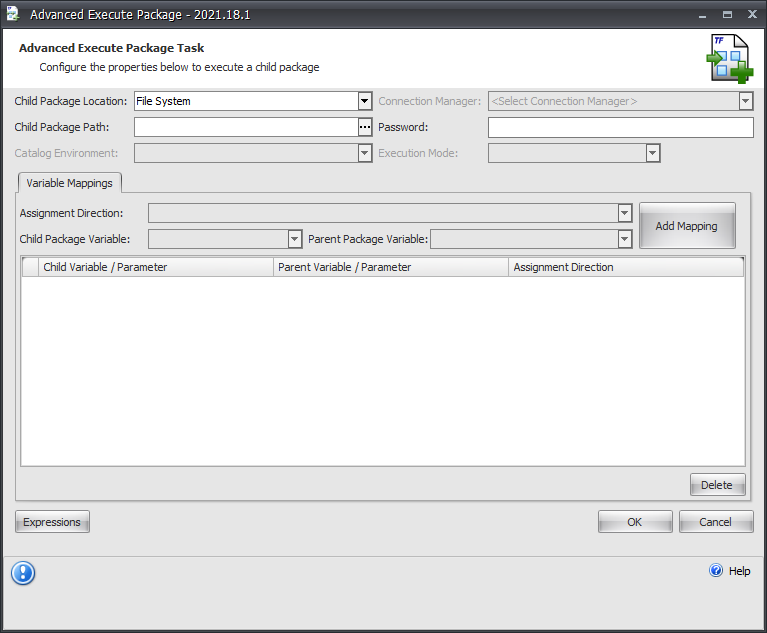 Task Factory Advanced Execute Package Task Version 2021.18 Task Factory Advanced Execute Package Task