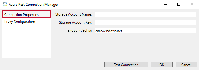 Task Factory Azure Rest Connection Manager Connection Properties Version 2021.18 Task Factory Azure Rest Connection Manager Connection Properties