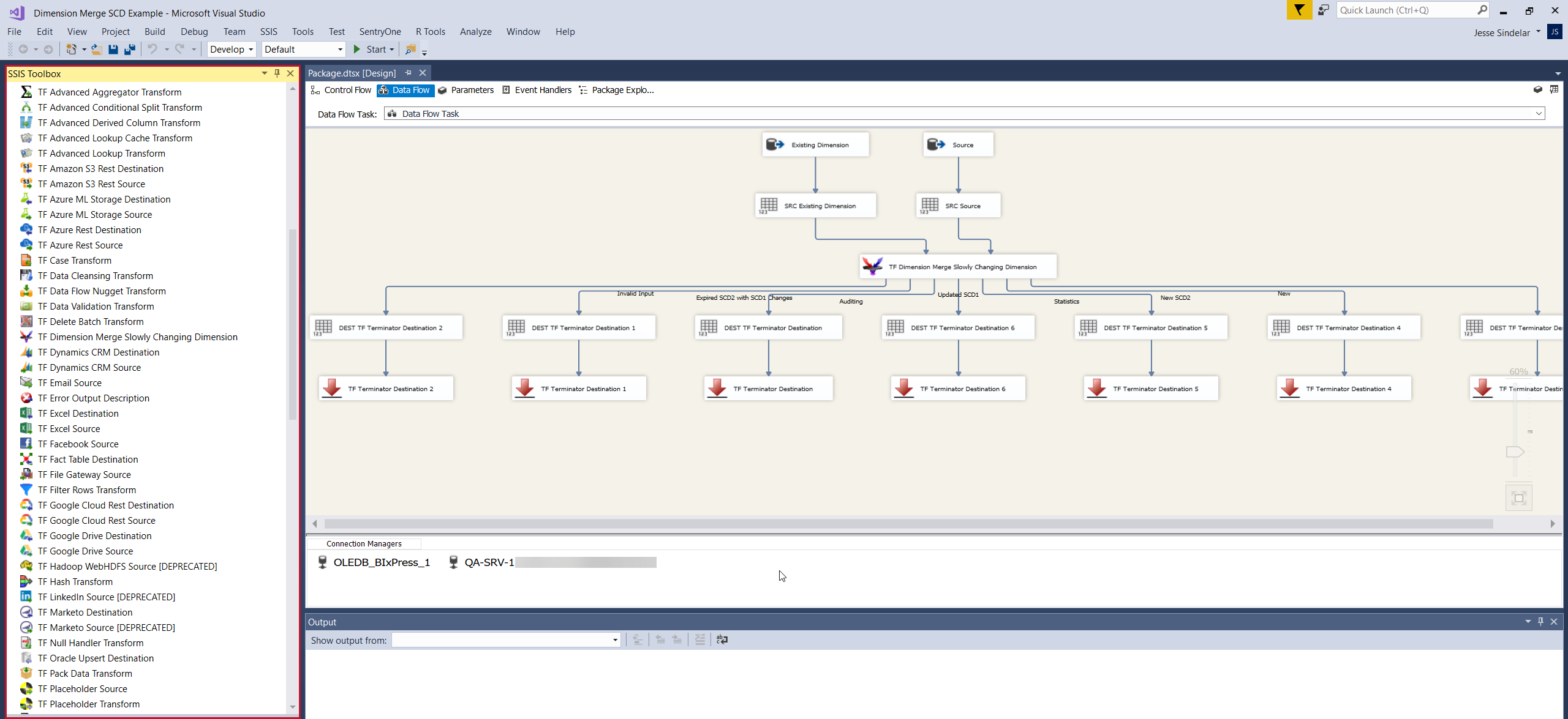 Task Factory Components in SSIS Toolbox Version 2020.1.3 Task Factory Components in SSIS Toolbox