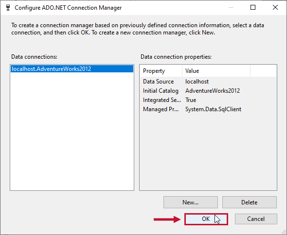 ADO.Net Connection Manager ADO.Net Connection Manager