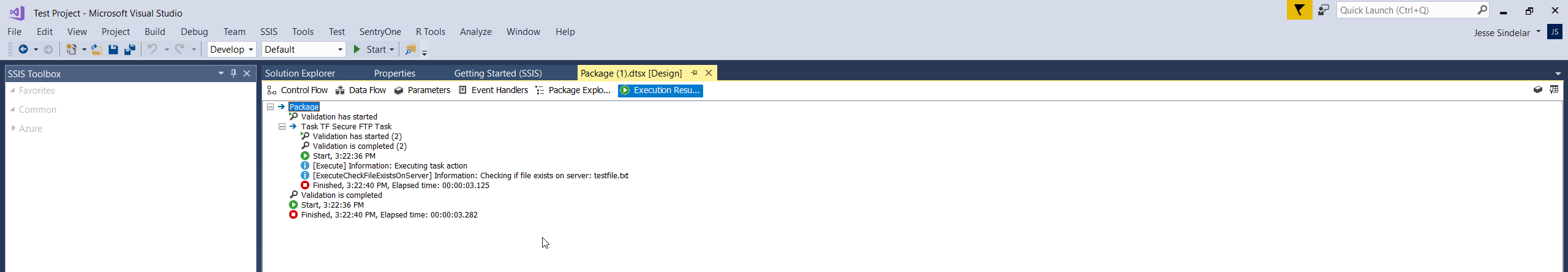 Task Factory Package Execution successful Version 2020.1.3 Task Factory Package Execution successful