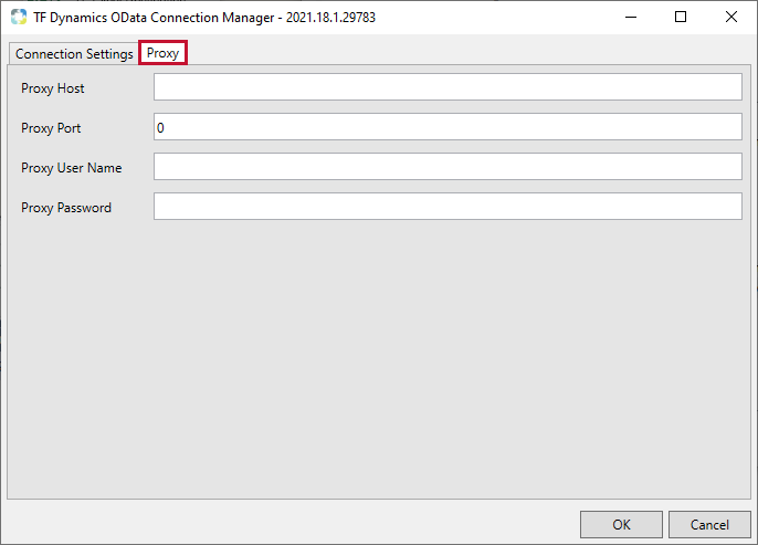 Task Factory Dynamics OData Connection Manager Proxy