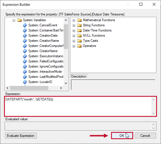 Task Factory Expression Builder example Version 2021.18 Task Factory Expression Builder example