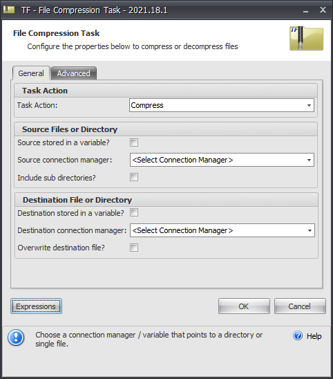 Task Factory Compression Task General Version 2021.18 Task Factory Compression Task General