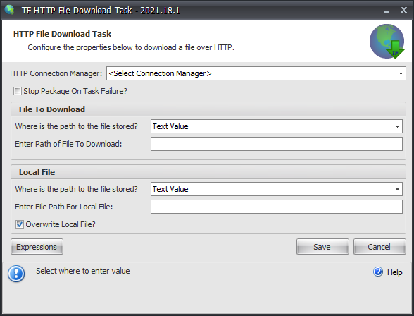 Task Factory HTTP File Download Task Version 2021.18 Task Factory HTTP File Download Task