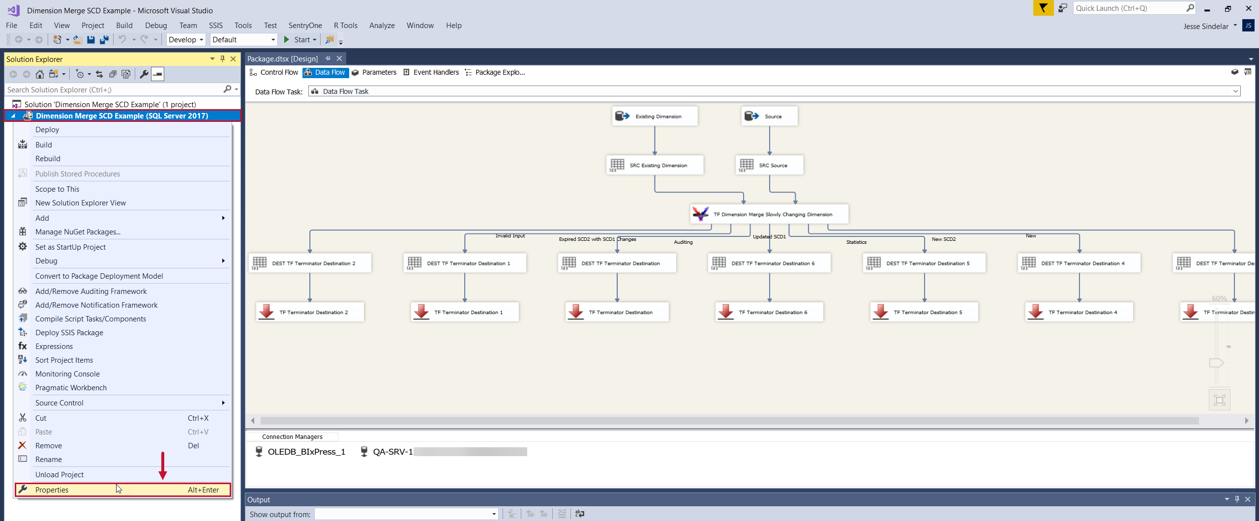 Task Factory select Project Properties Version 2020.1.3 Task Factory select Project Properties