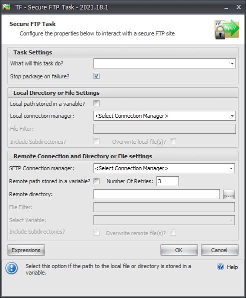 Task Factory Secure FTP Task Version 2021.18 Task Factory Secure FTP Task