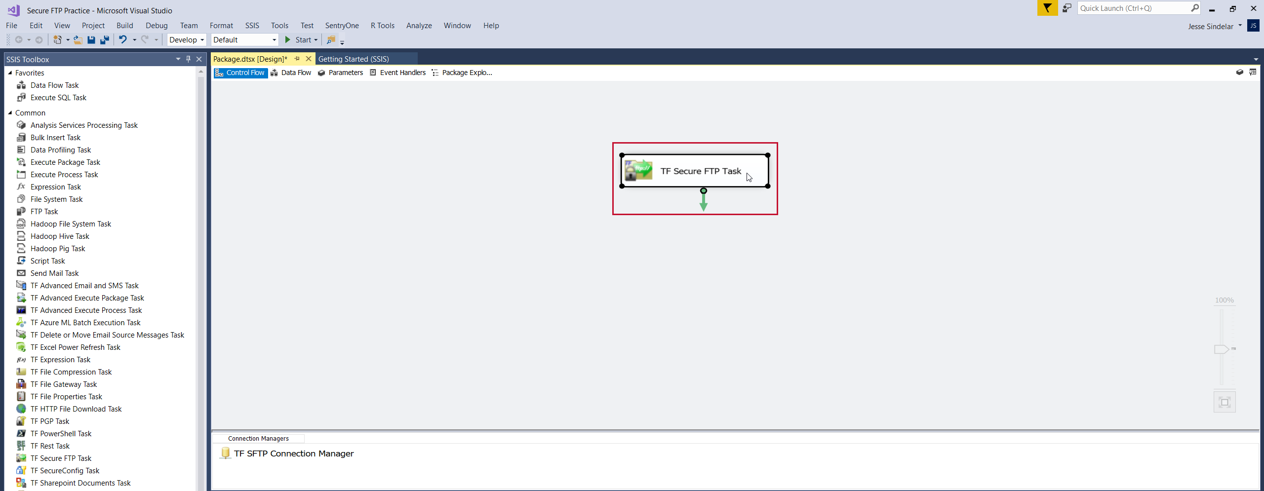 Task Factory select component and enter F4 Version 2020.1.3 Task Factory select component and enter F4