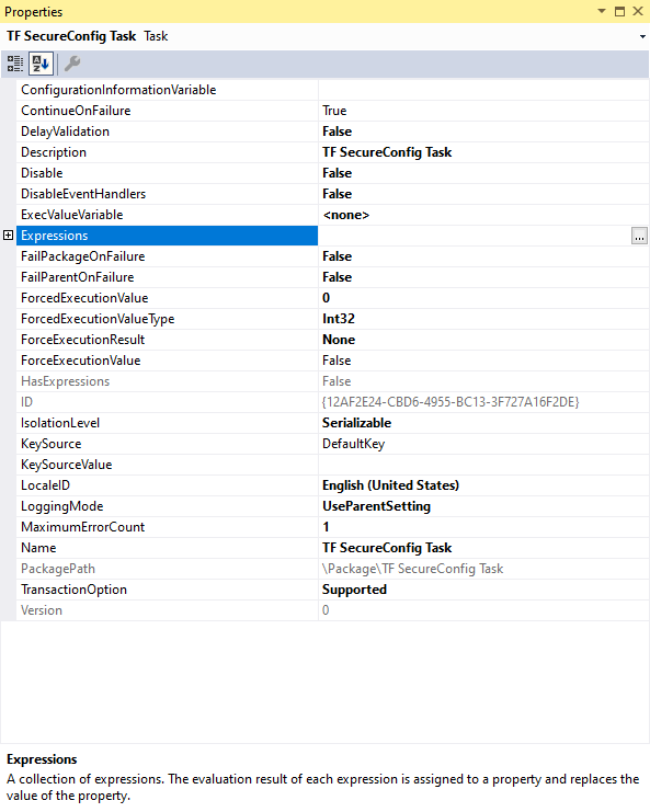 Task Factory Secure Config
