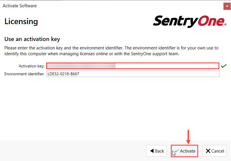 SentryOne Task Factory License Manager Activate license Version 2018.4.3 SentryOne Task Factory License Manager Activate license