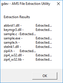 Task Factory AMS Extraction Message Version 2021.18.5 Task Factory AMS Extraction Message