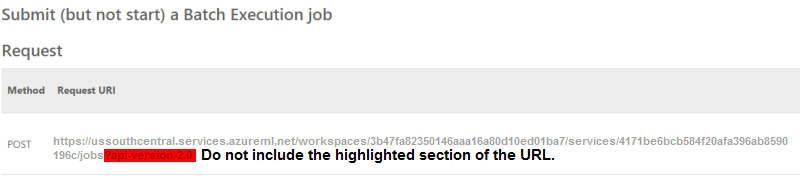 Task Factory Azure ML Destination Batch Execution job example Version 2021.18 Task Factory Azure ML Destination Batch Execution job example