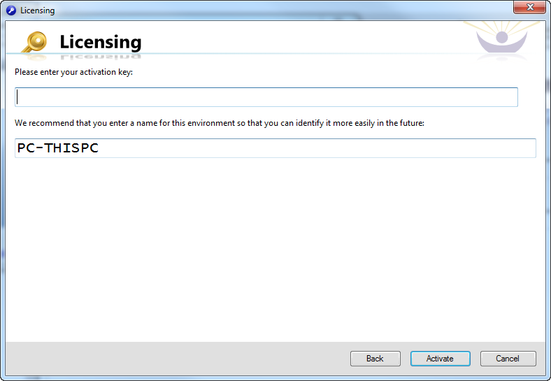 Task Factory Licensing window Version 3.6.0 Task Factory Licensing window