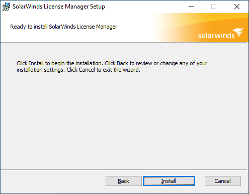 Task Factory Installer Install SolarWinds License Manager Task Factory Installer Install SolarWinds License Manager