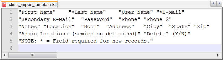 Use templates to import data