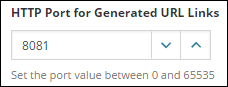 Configure the server options