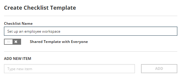 Create a ticket checklist