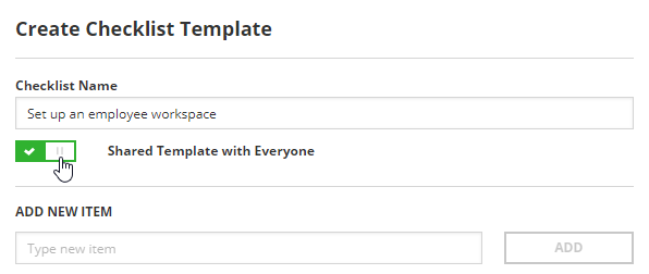 Create a ticket checklist