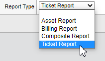 Create an average ticket time report
