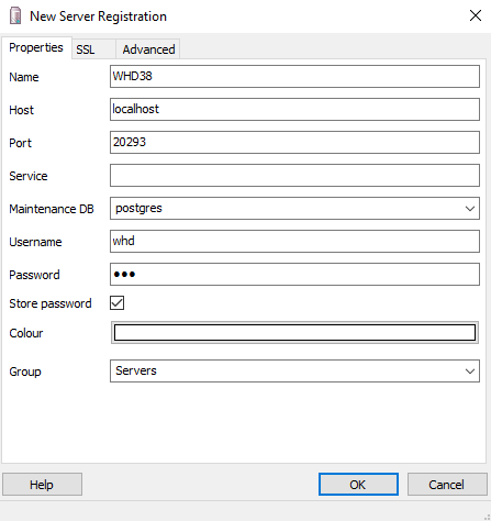 Change the default PostgreSQL database credentials