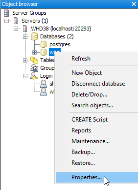 Change the default PostgreSQL database credentials