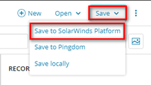 WPM - Save to SolarWinds Platform Server Menu WPM - Save to SolarWinds Platform Server Menu
