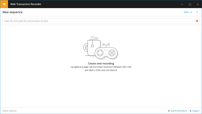 WPM - Web Transaction Recorder - New Sequence WPM - Web Transaction Recorder - New Sequence